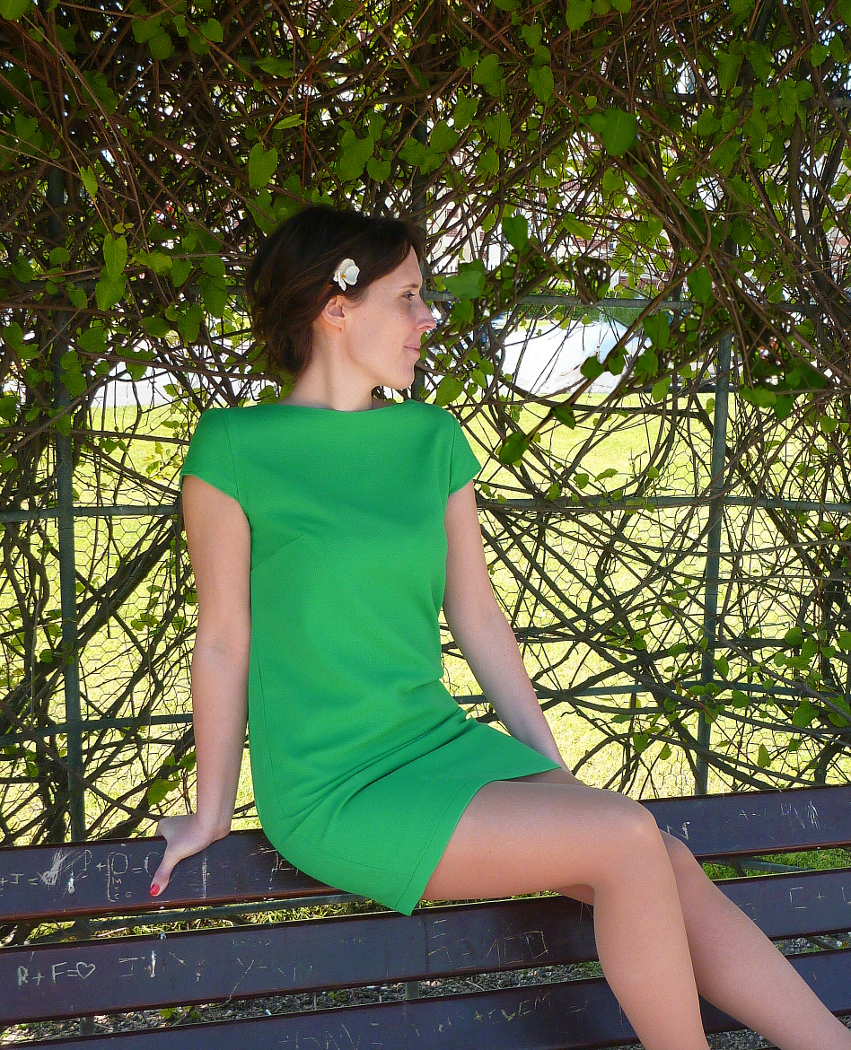 une robe verte